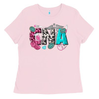 Bubblegum Pink cna Ladies Tee - texasbilliewilder