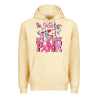 Pina Colada In October We Wear Pink Breast Cancer Awareness Premium Hoodie - texasbilliewilder