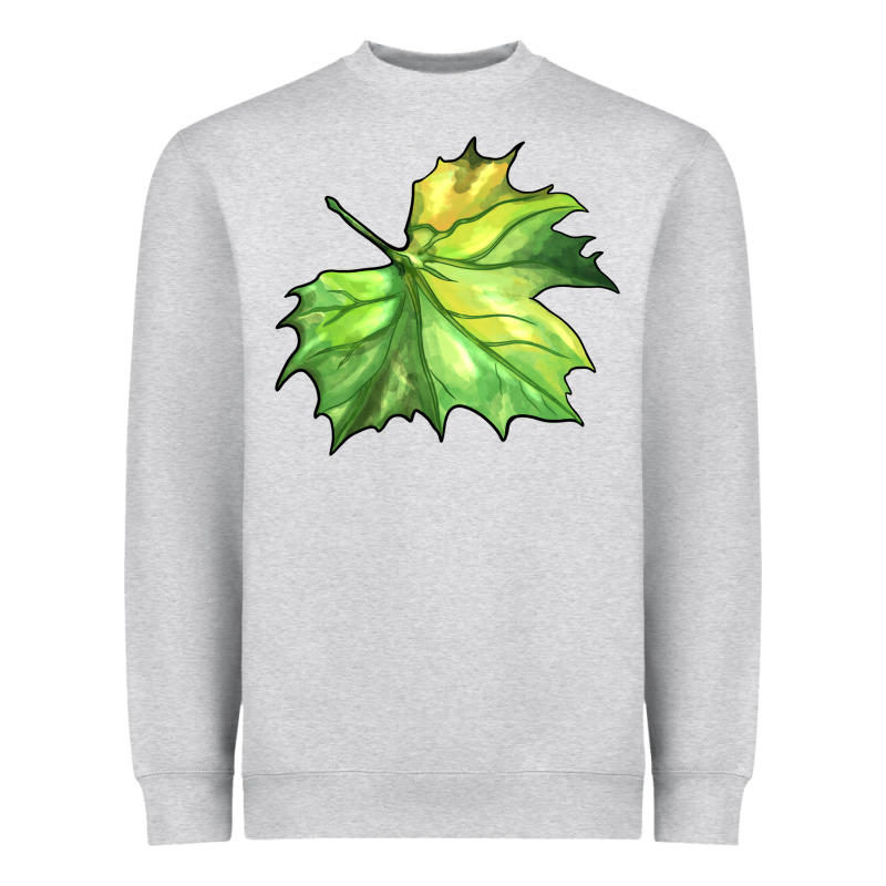Green Leaf Heavyweight Sweatshirt by BarkalooDesign | Teevron