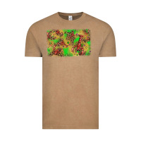 Mardi Gras Crawfish And Glitter Background Vintage Tee | Teevron