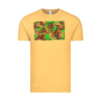 Vintage Mustard mardi gras crawfish and glitter background Vintage Tee - AdoDesignShop