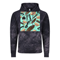 Cloud Black literature seamless pattern Vintage Hoodie - BundleAndBundleShop