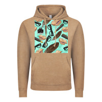 Vintage Coffee literature seamless pattern Vintage Hoodie - BundleAndBundleShop