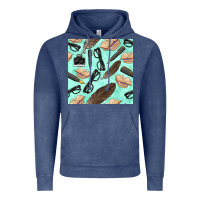 Vintage Denim literature seamless pattern Vintage Hoodie - BundleAndBundleShop