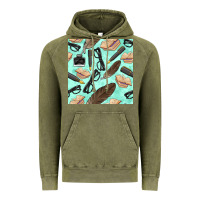 Vintage Olive literature seamless pattern Vintage Hoodie - BundleAndBundleShop