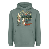 Sage Daddy And Daughter Not Always Eye To Eye But Always Heart To Heart Heavyweight Hoodie - Bettercallsaul