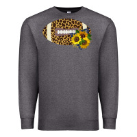 Charcoal Heather Leopard Print Footbal Premium Sweatshirt - Bettercallsaul