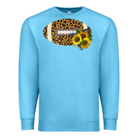 Ocean Blue Leopard Print Footbal Premium Sweatshirt - Bettercallsaul