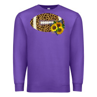 Purple Leopard Print Footbal Premium Sweatshirt - Bettercallsaul