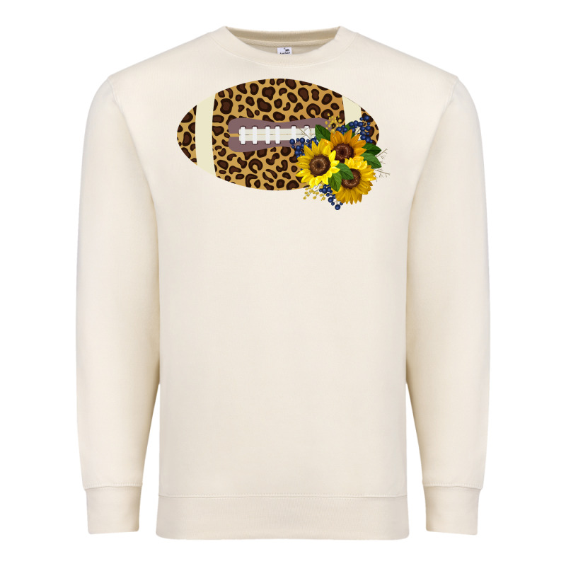 Leopard Print Footbal Premium Sweatshirt by Bettercallsaul | Teevron