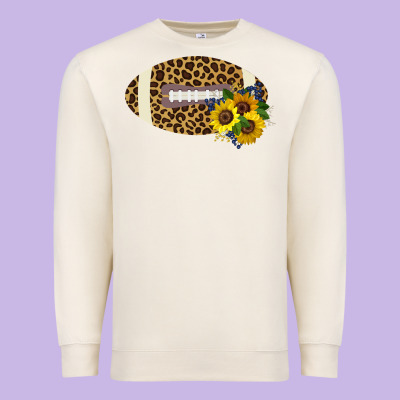 Leopard Print Footbal Premium Sweatshirt Designed By Bettercallsaul