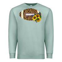 Seafoam Leopard Print Footbal Premium Sweatshirt - Bettercallsaul