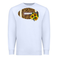 White Leopard Print Footbal Premium Sweatshirt - Bettercallsaul