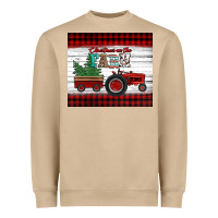 Mushroom christmas on the farm tractor Heavyweight Sweatshirt - Jasminsmagicworld