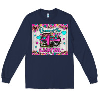 Navy queen of the camper Long Sleeve Tee - JahusDesignShop