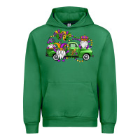 Emerald mardi gras gnomes truck Urban Hoodie - OliviaCreatesArt