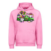 Fuchsia Pink mardi gras gnomes truck Urban Hoodie - OliviaCreatesArt