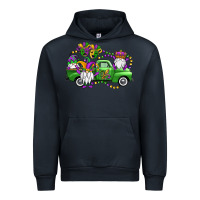 Navy mardi gras gnomes truck Urban Hoodie - OliviaCreatesArt