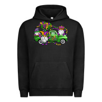 Pigment Black mardi gras gnomes truck Urban Hoodie - OliviaCreatesArt