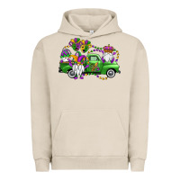 Pigment French Oak mardi gras gnomes truck Urban Hoodie - OliviaCreatesArt