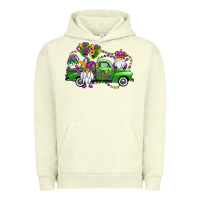 Pigment Pistachio mardi gras gnomes truck Urban Hoodie - OliviaCreatesArt