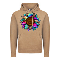 Vintage Coffee sunflower tie dye Vintage Hoodie - JahusDesignShop