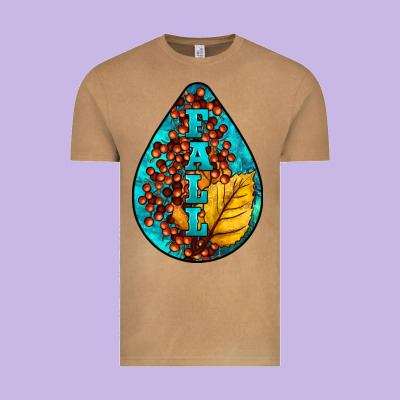 Fall Teardrop Vintage Tee Designed By Lillyallendesigns