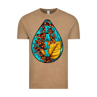 Vintage Coffee Fall Teardrop Vintage Tee - LillyAllenDesigns