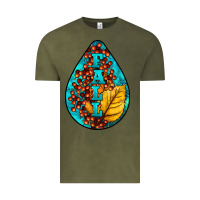 Vintage Olive Fall Teardrop Vintage Tee - LillyAllenDesigns