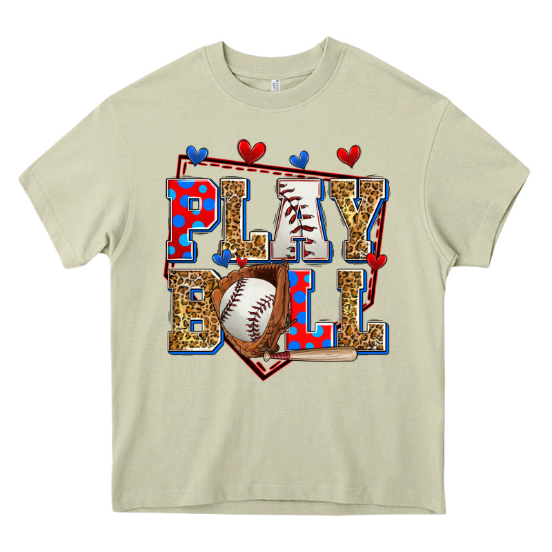 Play Ball Baseball Heavy Core Tee by Zillion Design Studio | Teevron