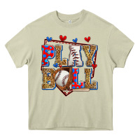 Mossy play ball baseball Heavy Core Tee - Zillion Design Studio