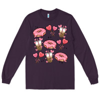 Plum valentines day doodles Long Sleeve Tee - MaliasSmallBusiness
