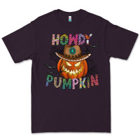 Plum howdy pumpkin Premium Tee - CowhideDigitalArt