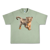 Oil Green baby lion Urban Heavy Tee - LillyAllenDesigns