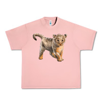 Salmon baby lion Urban Heavy Tee - LillyAllenDesigns