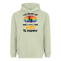 Matcha I Leveled Up From Wife To Mommy Heavyweight Hoodie - Bettercallsaul