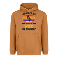 Meerkat I Leveled Up From Wife To Mommy Heavyweight Hoodie - Bettercallsaul