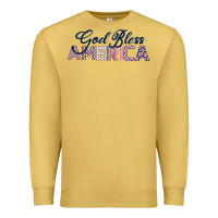Antique Gold God Bless America Premium Sweatshirt - Bettercallsaul