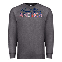 Charcoal Heather God Bless America Premium Sweatshirt - Bettercallsaul