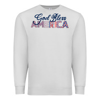 Dove Grey God Bless America Premium Sweatshirt - Bettercallsaul