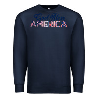 Navy God Bless America Premium Sweatshirt - Bettercallsaul