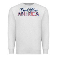 Oatmeal Heather God Bless America Premium Sweatshirt - Bettercallsaul