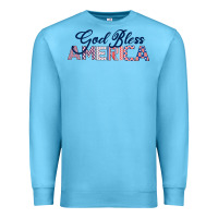 Ocean Blue God Bless America Premium Sweatshirt - Bettercallsaul