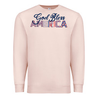 Pale Pink God Bless America Premium Sweatshirt - Bettercallsaul