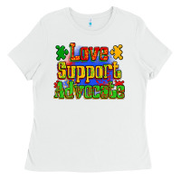 White love support advocate Ladies Tee - Zillion Design Studio