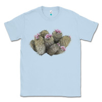 Dusty Blue cob beehive cactus Classic Tee - LillyAllenDesigns
