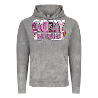 Cloud Rock pink cozy season with snowman ado Vintage Hoodie - AdoDesignShop