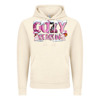 Vintage Artic pink cozy season with snowman ado Vintage Hoodie - AdoDesignShop