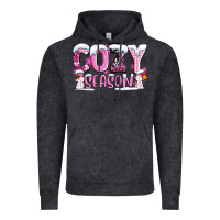 Vintage Black pink cozy season with snowman ado Vintage Hoodie - AdoDesignShop