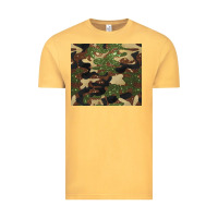 Vintage Mustard camouflage glitter Vintage Tee - BarkalooDesign
